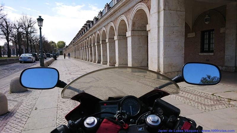 Llegando al Palacio de Aranjuez