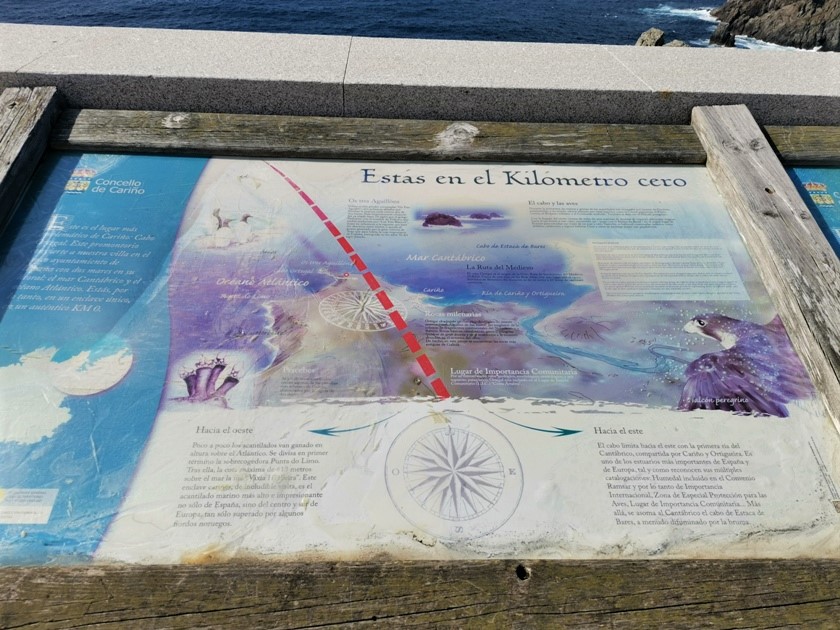 Cartel explicativo del Cabo Ortigal