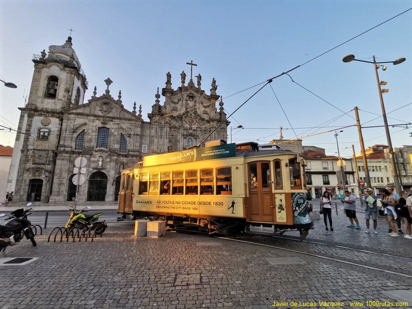 Tranvías por el centro de Oporto