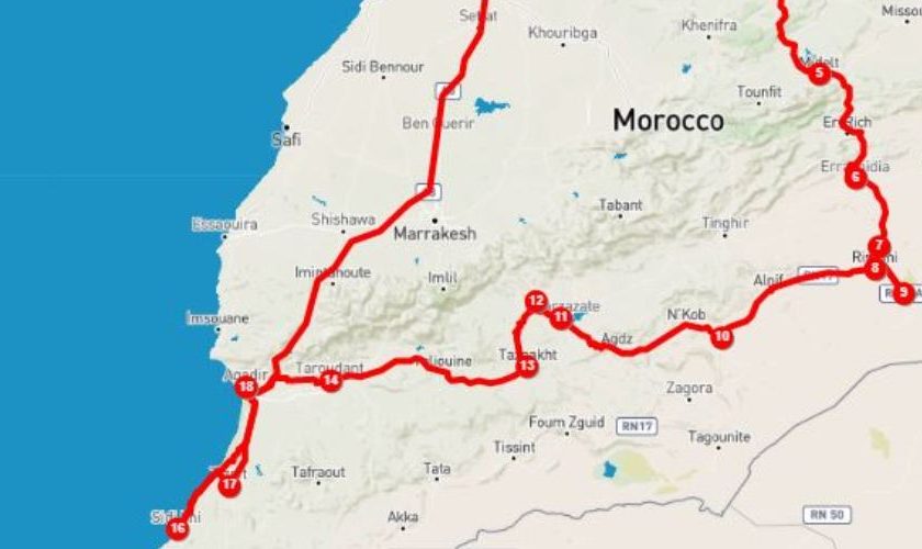 Mapa Marruecos 2022