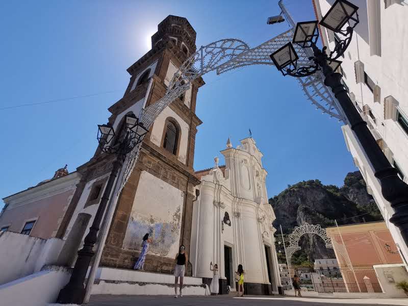 Llegando a Amalfi