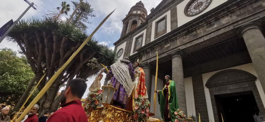 Procesión del Domingo de Ramos. Catedral de La Laguna