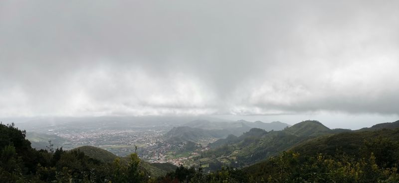 Vistas del norte de Tenerife desde el Pico del inglés.