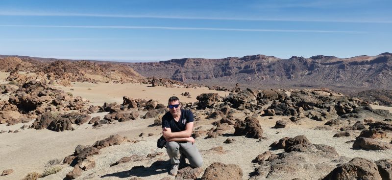 En el entorno de Minas de San José, Parque Nacional del Teide (Tenerife, España).
