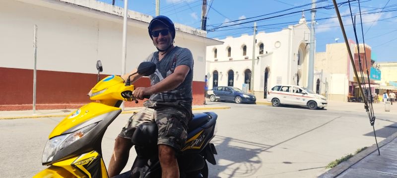 Alquilando una scooter en San Miguel de Cozumel