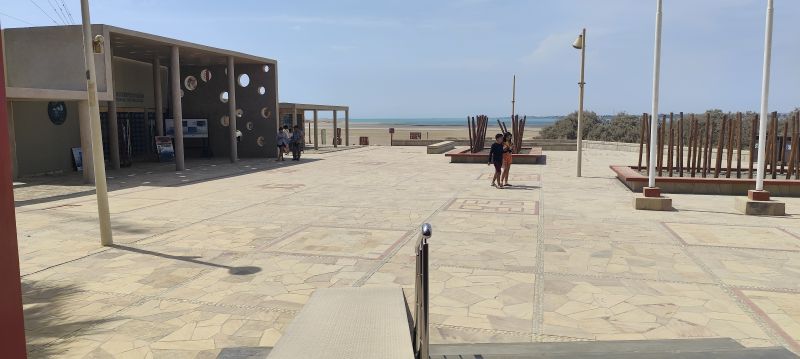 Entrada al Museo Sitio Julio Tello, en la Península de Paracas