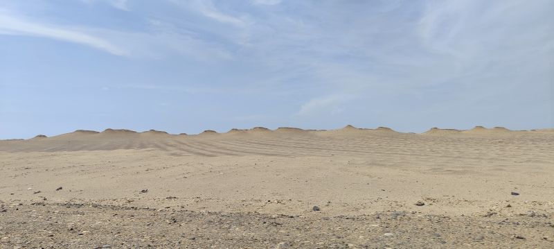 Planicie desértica en la Península de Paracas
