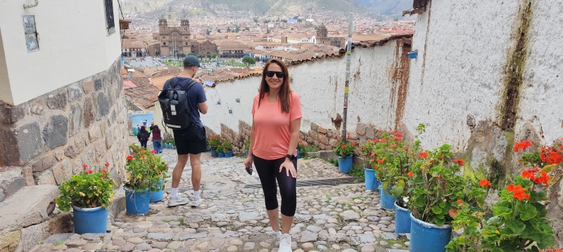 Subiendo hacia el Mirador de San Cristóbal, en Cuzco