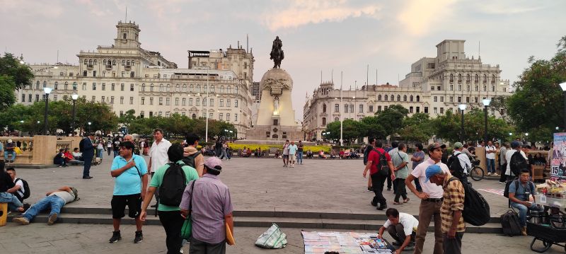 Plaza de San Martín, en Lima