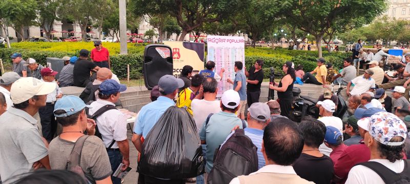 Campaña electoral en Lima