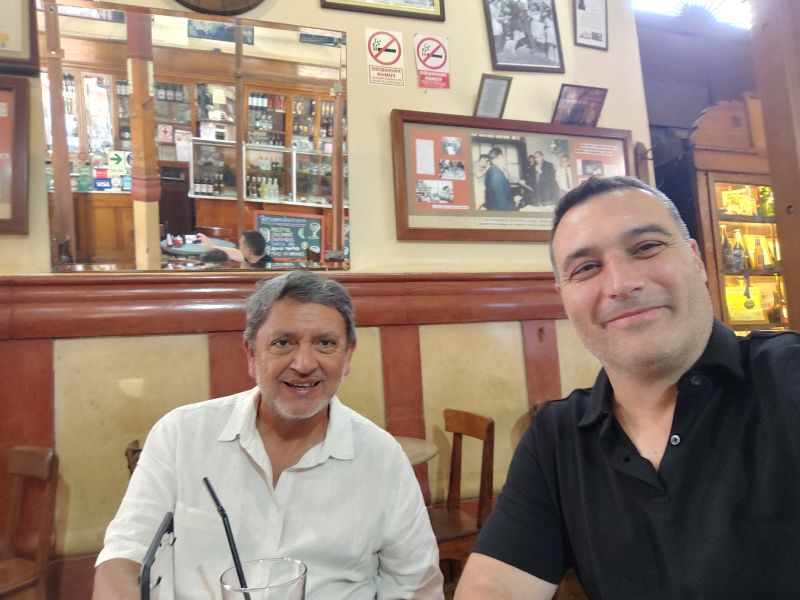 Con mi amigo José Domenack