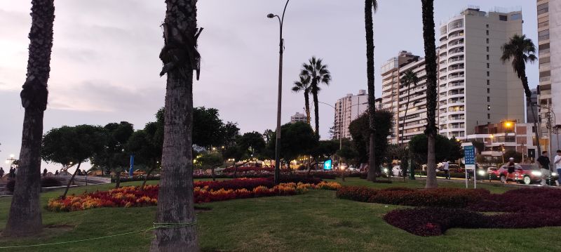 Jardines del Malecón de Armendáriz, el Miraflores, Perú.